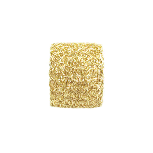 Bague brodée, réalisée à la main au fil d'or 9 carats.